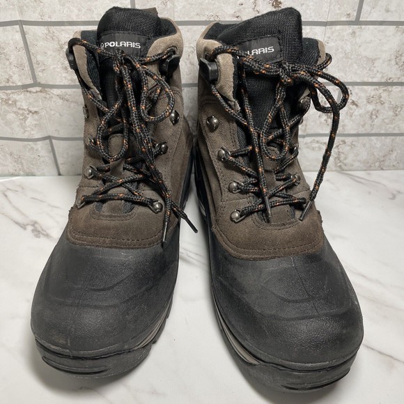 Polaris Winter Snow Thermolite Boots Brown/Black Snowmobile ATV LaceUp Men Sz 7 main image 9